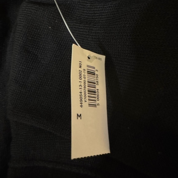 Old Navy NWT Medium Solid Black Long Sleeve V-Neck Tunic Sweater - Picture 4 of 5